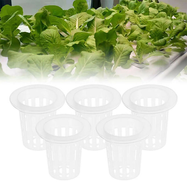 Hydroponics Plant Grow Net Cup Mesh Pot Basket Mesh Aeroponic 70x48.5mm