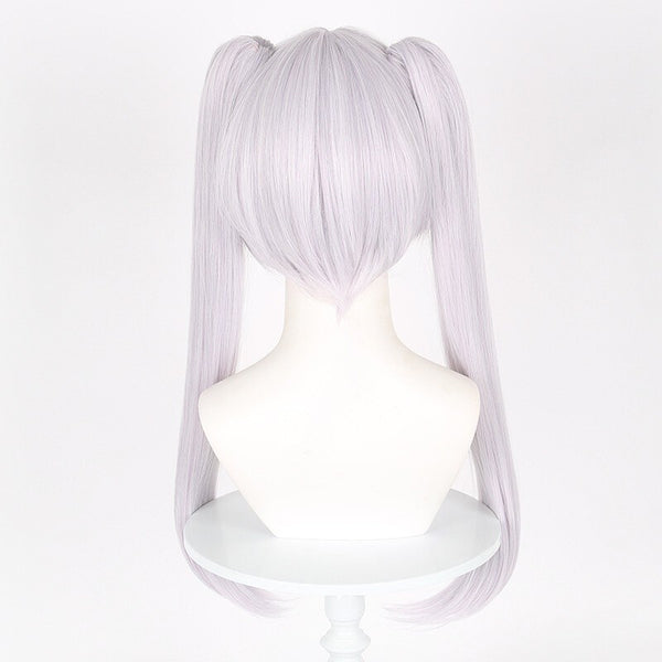 Anime Mage Cosplay Costume Set White Wig Fantasy Dress Outfit Book Week Party