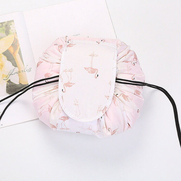 Lazy Cosmetic Bag Printing Drawstring Makeup case Storage Bag Portable Travel AU