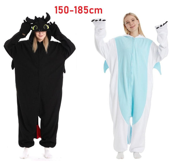 Toothless Dragon Costume – Night Fury Kigurumi Onesie Jumpsuit Pyjamas (Adult & Teen)