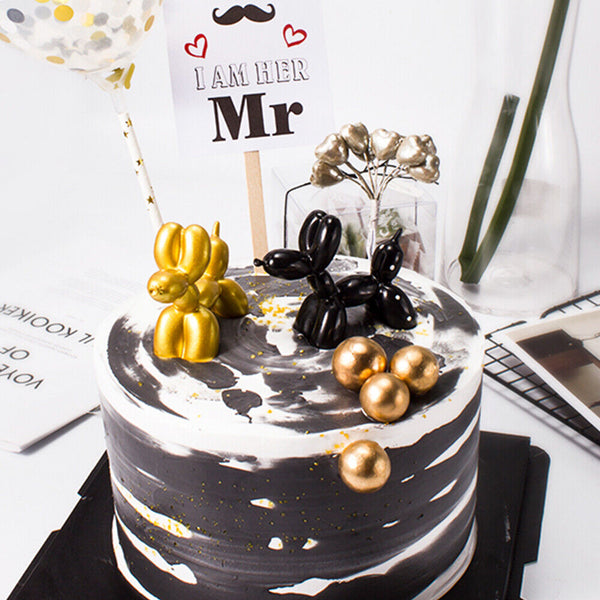 Decor Ornament Sculpture Gift Kids Room Home Resin Crafts Small Balloon dog Cute