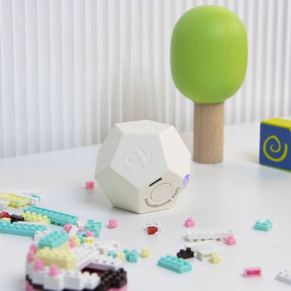 Cube Timer 450mAh Rechargeable Mini Time Management Cube Dodecagon Time Ball