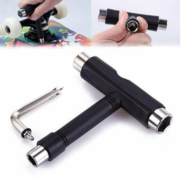 Roller Spanner Tool Skate T-Type Wrench Longboard Skateboard Mini Screwdriver AU