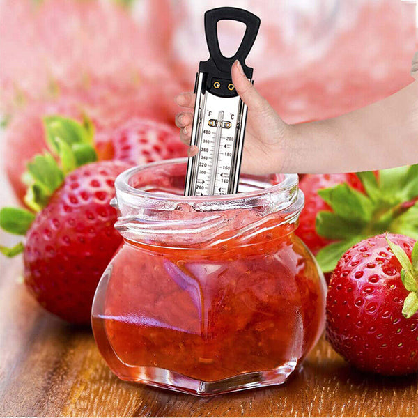 2PCS Stainless Steel Cooking Thermometer Candy Jam Milk Kitchen Thermometer