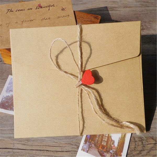 100PCS Recycled Khaki Kraft Envelopes for Wedding Cards FREE Postage- A Grade AU