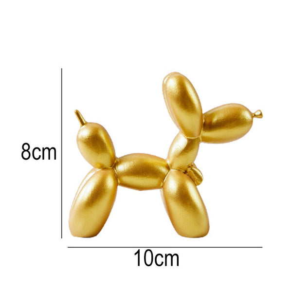 Decor Ornament Sculpture Gift Kids Room Home Resin Crafts Small Balloon dog Cute