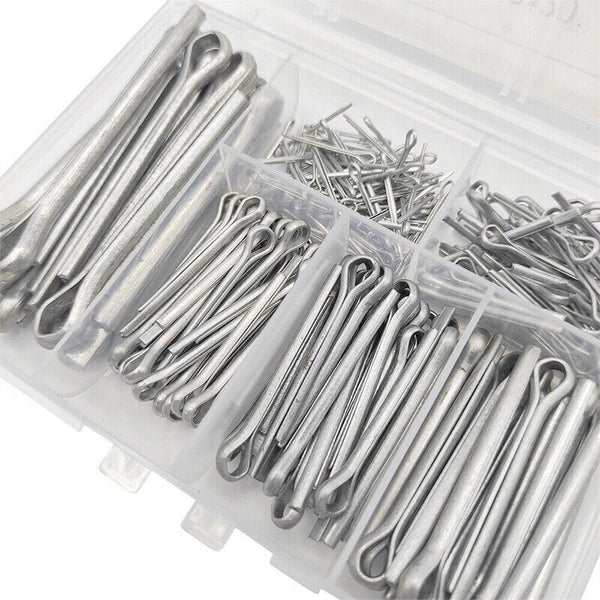 230PCS 304 Stainless Steel Cotter Pin Assortment Set Split Pin Value Kit NEW AU