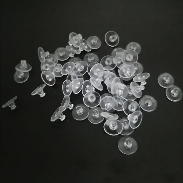 10X Large Plastic Rubber Disc Earring Backs To Secure Heavy Style Earrings AU