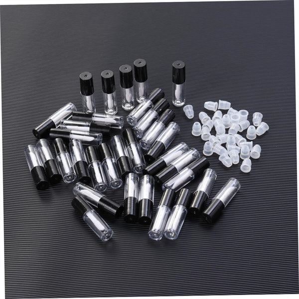 40PCS 1.2G Mini Lip Gloss Tubes DIY Small Lipstick Tube Bottle Syringes Labels