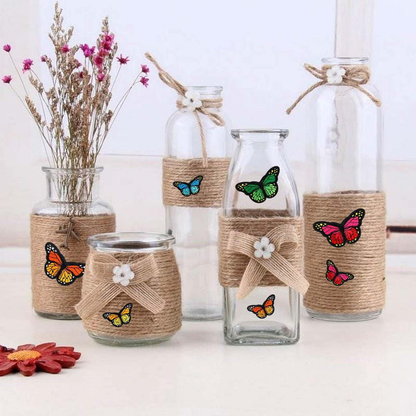 60X Colourful Butterfly Applique Lace Trims Sewing Embroidery Craft Patch Sew AU