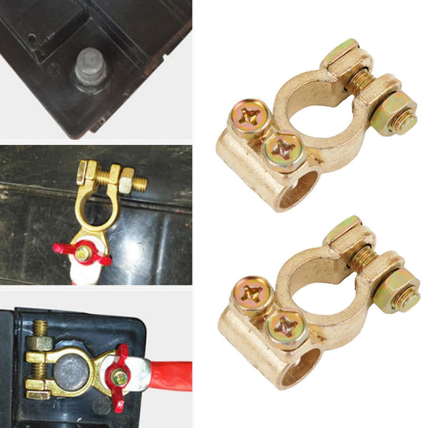 2PCS Battery Terminals Connectors Clamps Batteries Terminals Leisure Car Van 12V