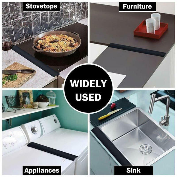 Silicone Kitchen Stove Counter Gap Cover Oven Guard Spill Easy Clean Seal