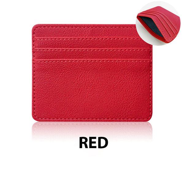 RFID Blocking Purse Flip Leather Wallet Slim Credit Card Holder Mens Money Clip