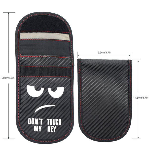 2x Car Key Signal Blocker Case Faraday Cage Fob Pouch Keyless RFID BlockingBag