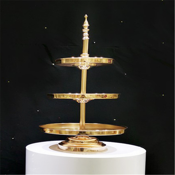2 Tiers Mirror Top Cake Stands Rack Metal Cake Holder Wedding Party Display AUS