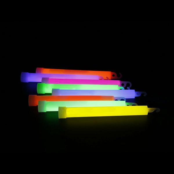 50X Glow Sticks 6 Inches Hook Glowsticks Lanyard Poi Party Glow in the dark Deco