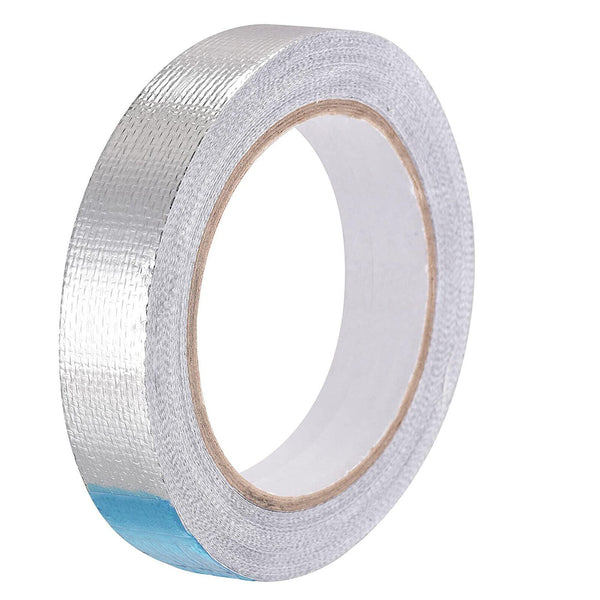 5 Pieces Aluminium Foil Tape Adhesive Sealing Heating Duct Silver Repairs 20mm