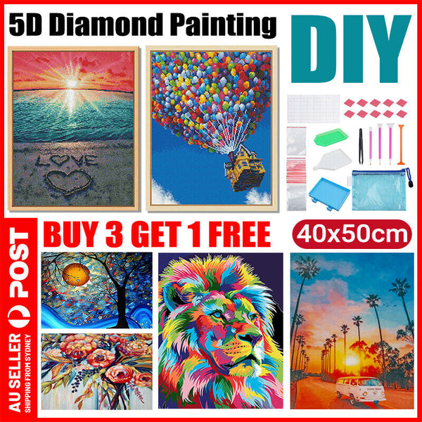 5D Diamond Full Drill Painting Embroidery Picture Art Cross Stitch DIY Kit Decor