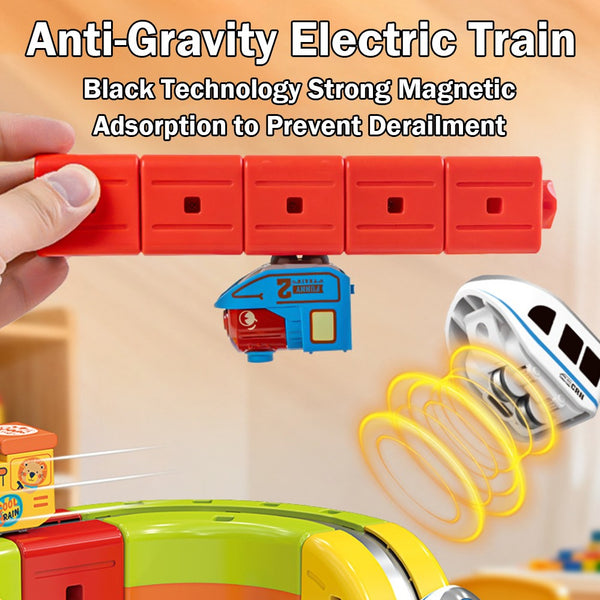 Electric Train Set Flexible Magnetic Car Kids Gift Xmas Race Track Building Toy