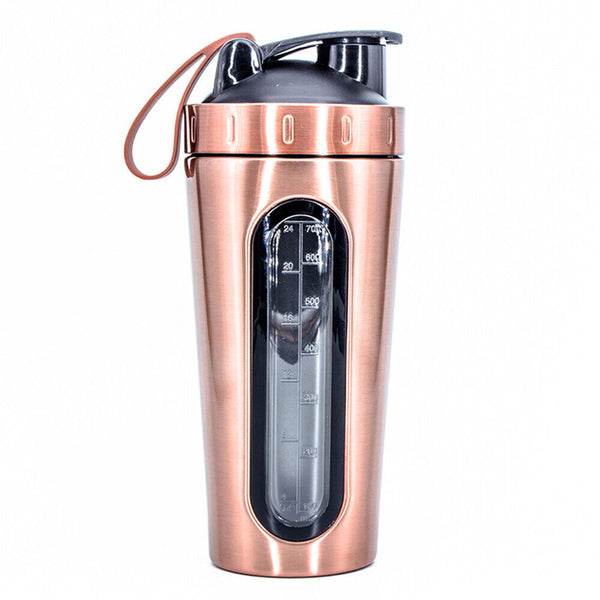 700ml Milkshake  Drink Cup   Sport   Stainless Steel  Water Bottle Shake Protein