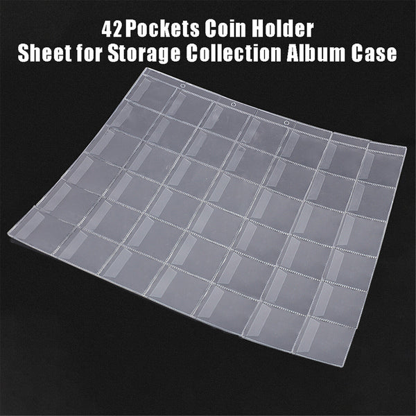 Pocket Coin Holder Sheet Storage Organizer Collection Money Album