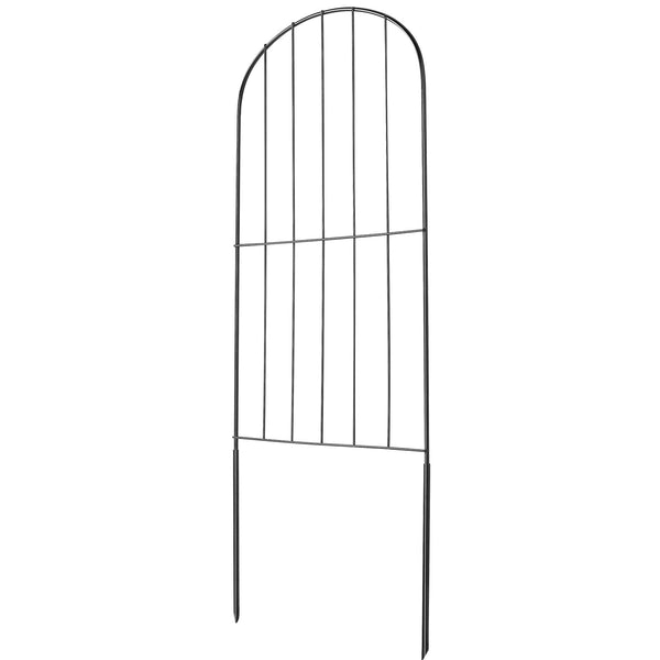 10 Pack Decorative Garden Fence Panels 24in Outdoor Metal Border Fencing