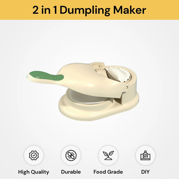 2 in 1 Dumpling Maker Skin Chapati Dough Press Mold Machine Pastry Mould Tool AU