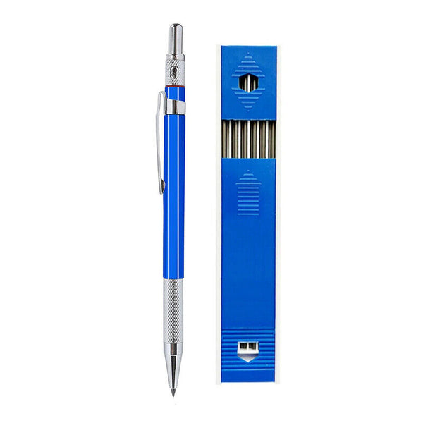 2X 2B 2mm Lead Holder Automatic Mechanical Draw Drafting Pencil 24 Leads Refill