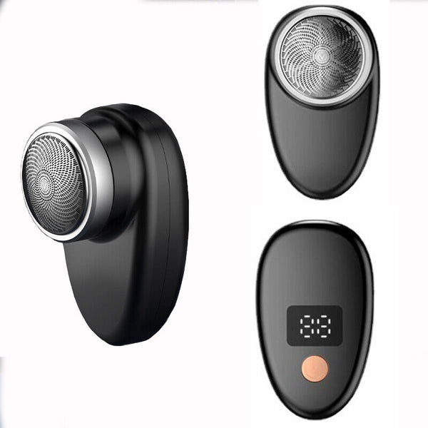 Mini Shave Electric Shaver Portable LCD Rechargeable Pocket Razor For Men