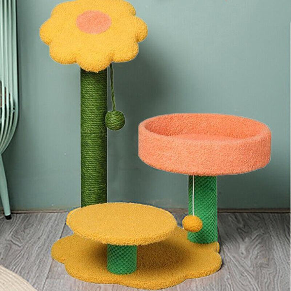 Cat Tree Climbing Frame Scratching Post Cat Nest Small Cat Activity Furniture