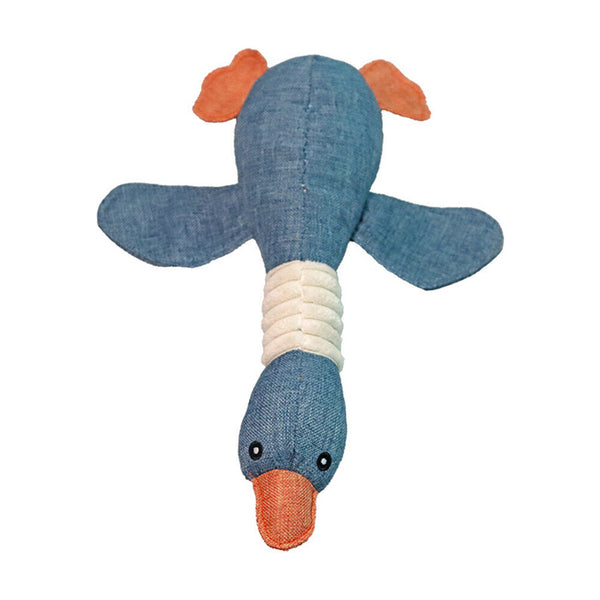 Pet Chew Dog Toys Toy Rope Squeaker Crinkle Rope Plush Squeaky Teething Puppy