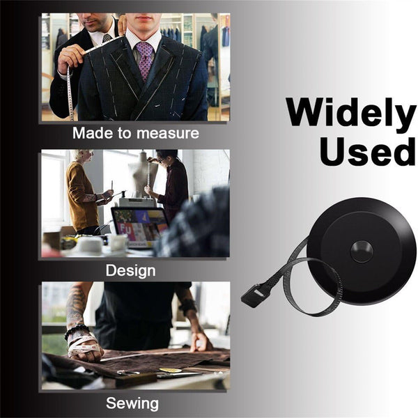 10x Retractable Soft Tape Measure for Sewing Fabric Cloth Measurement 60Inch/1.5M