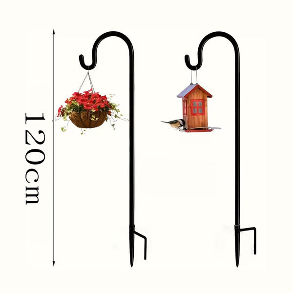 Shepherd Hook 120cm 2/4 Pack – Garden Bird Feeder, Plant Hanger & Wedding Light Hooks