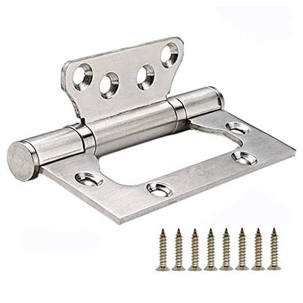 1-3Sets Stainless Steel Non Mortise 100mm Hirline Door Hinge Hinges Ball Bearing