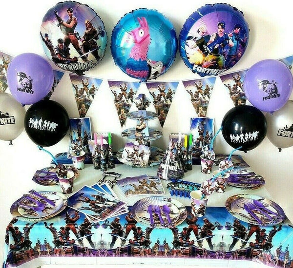 Battle Royal Fortnite Party Set Party Supplies Birthday Gaming Decoration