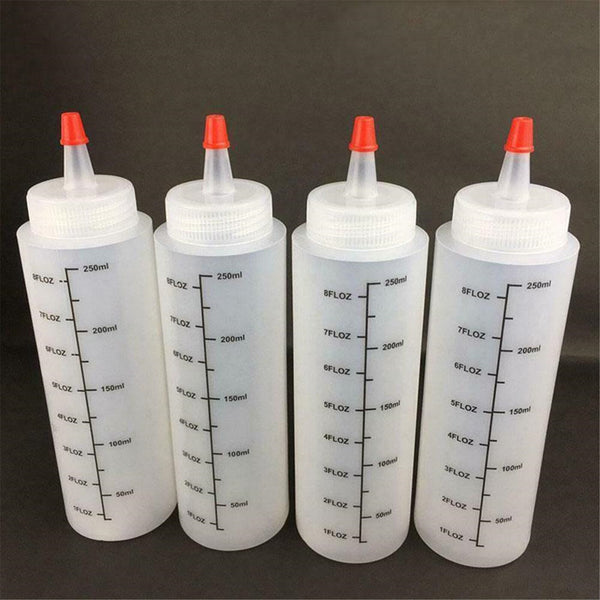 30PCS 250ML Food Grade Squeeze Bottles Cookie Decorating Sauce Bottles