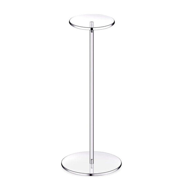 2PCS Acrylic Hat Pedestal Stand Wig Display Holder Storage Rack Caps Organizer