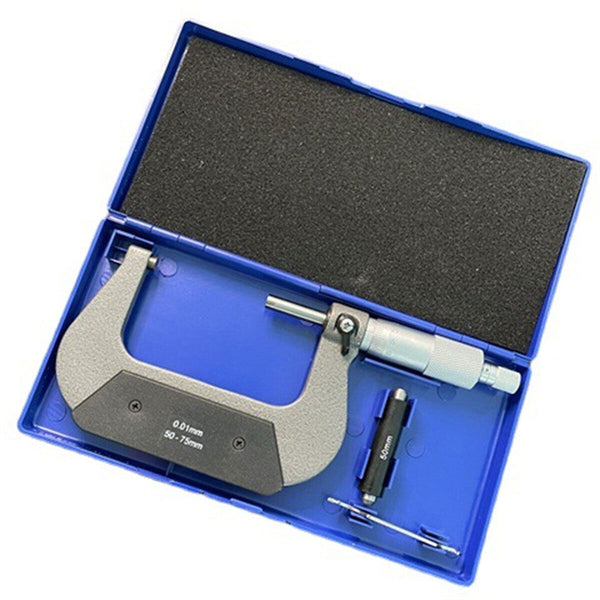 High Precision 0-100MM Outside Micrometer Alloy Head Spiral Measuring Tool AU
