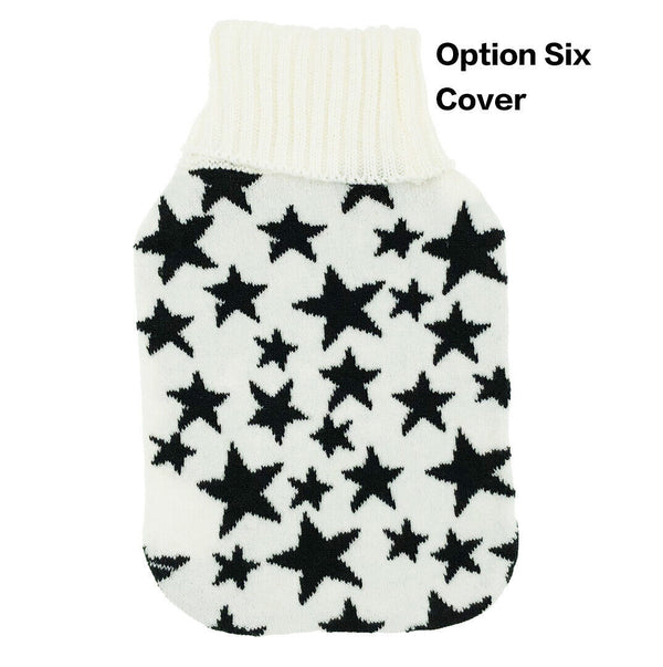 2L Hot Water Bottle Winter Warm Natural Rubber Bag Relaxing Warmer and COVER