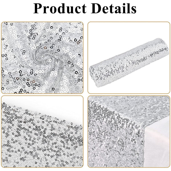 30x275cm Sequin Table Runner Cover Cloth Mat Sparkly Shiny Bling Wedding Party