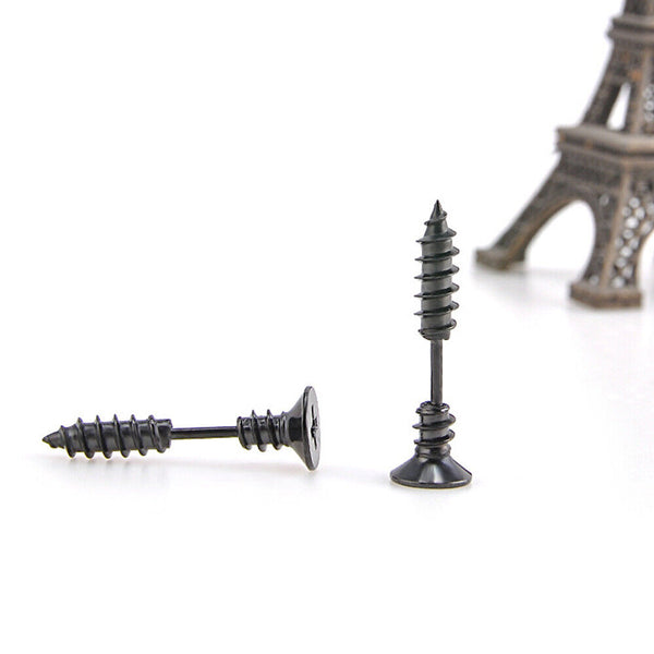 1PC Stainless Steel Women Punk Fashion Men Whole RX Screw Stud Earring Unisex