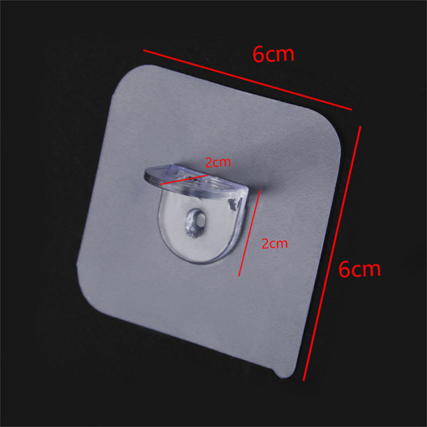 40PCS Plastic Self Adhesive Shelf Bracket Support Rack Closet Wall Clips Hanger