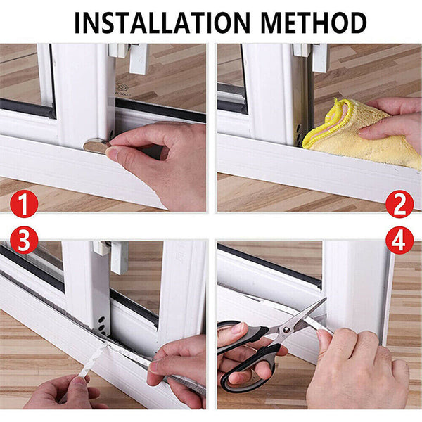 20M Hairy Seal Brush Pile Window Sliding Door Draught Excluder Weather Strip New