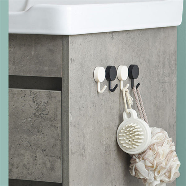 20PCS Strong Self Adhesive Hook Kitchen Bathroom Stick On Wall Door Hanger AU