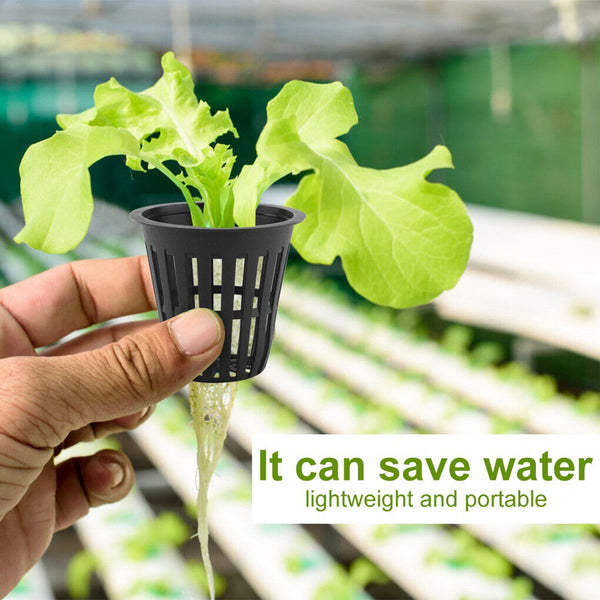 40pcs Hydroponics Plant Grow Net Cup Mesh Pot Basket Mesh Aeroponic Aquaponic AU