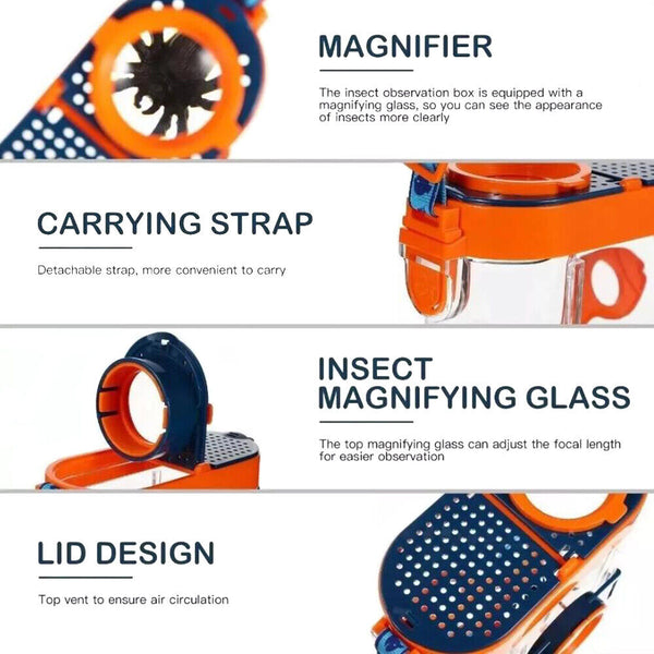 Kids Outdoor Bug Exploration Kit Insect Observer Container Box Educational Toy