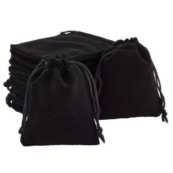 200X Drawstring Velvet Pouch Gift Bag Wedding Party Jewellery Tumbled Stones