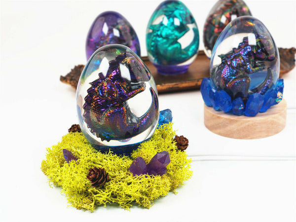 Silicone 3D Dragon Resin Epoxy Mold Egg Jewelry Keychain Casting Mould Craft DIY