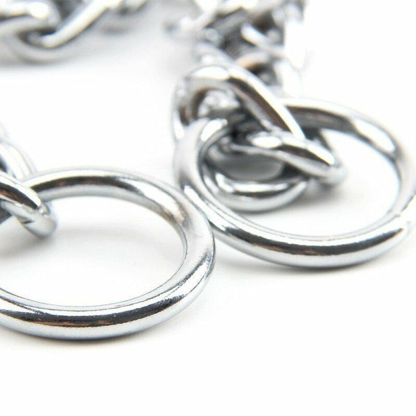 Heavy Duty Choker Collar Chain Dog Pet Slip Check Chains Round Twist Link Chrome