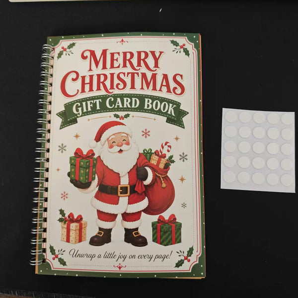 Christmas Gift Card Book, 1/4Pcs DIY Gift Card Booklet for Adults Teens